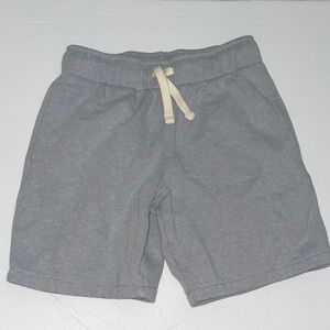 Old Navy Kids Gray Shorts with Cream Drawstring